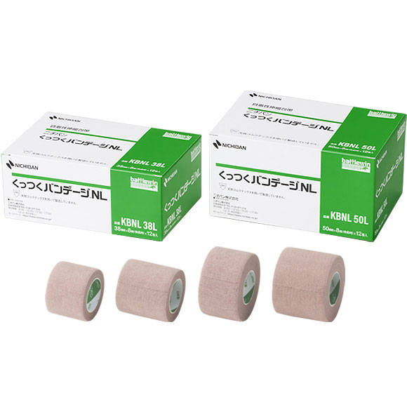 ニチバン BWテーピングテープ くっつくバンデージ KBNL38