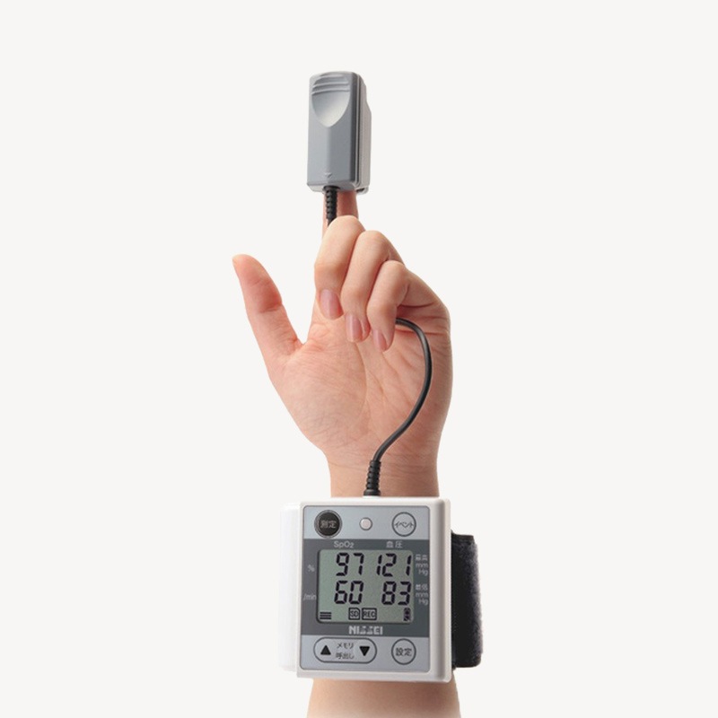 【日本製】日本精密測器 パルフィス(パルスオキシメーター+デジタル血圧計)WB-100-12