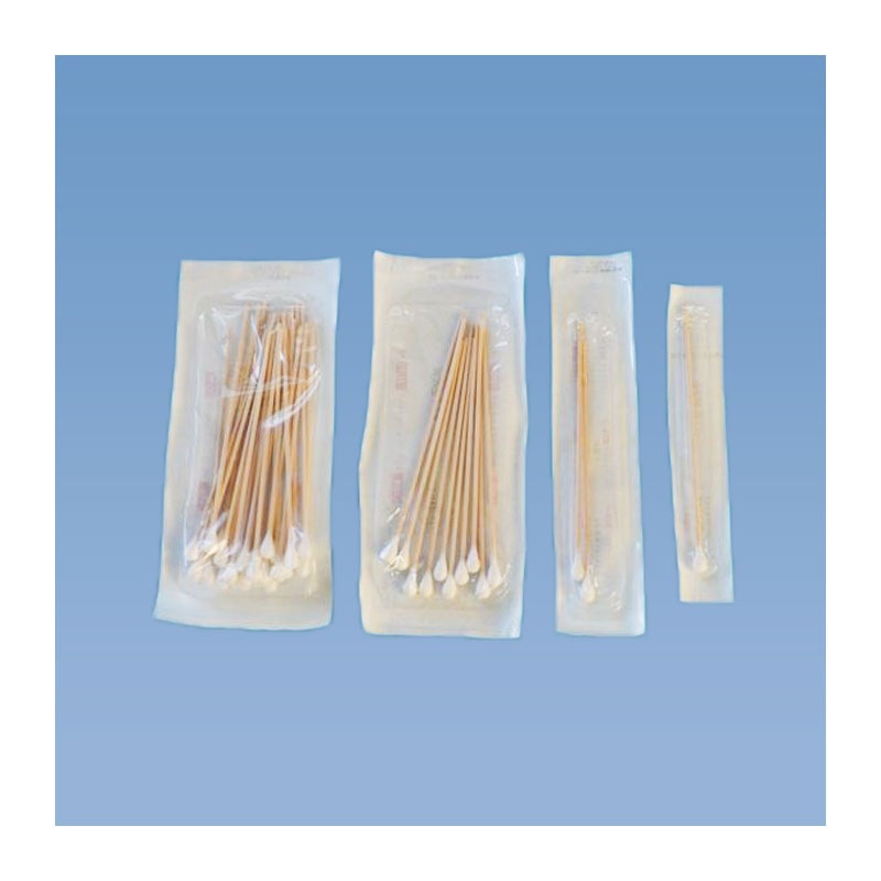 日本綿棒 病院用滅菌綿棒(木軸) 全長150mm 綿直径8.0mm 2本×200パック