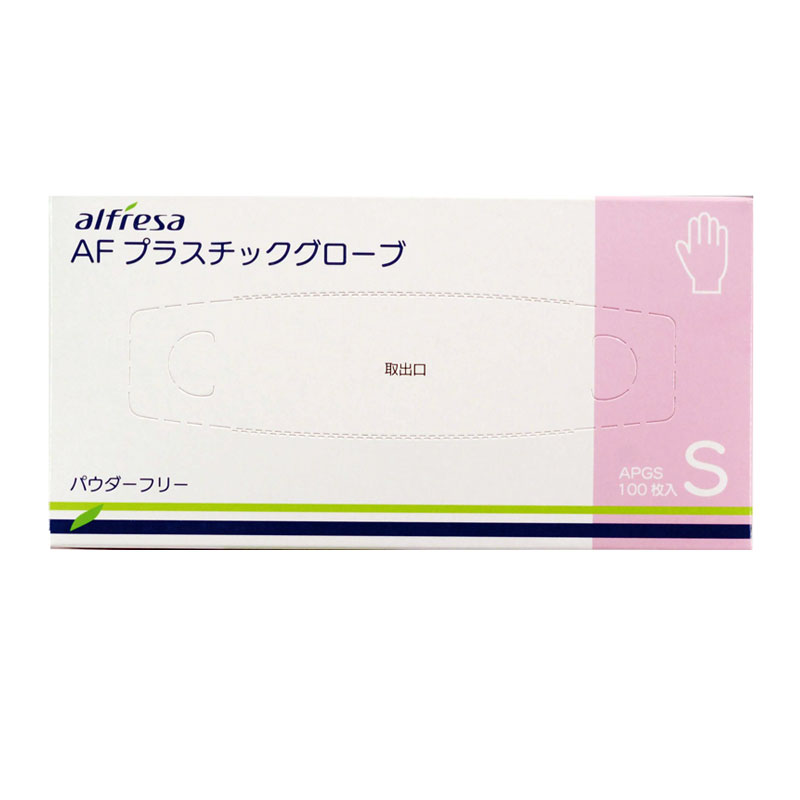 アルフレッサ AFプラスチックグローブ パウダーフリー 100枚入【各種】