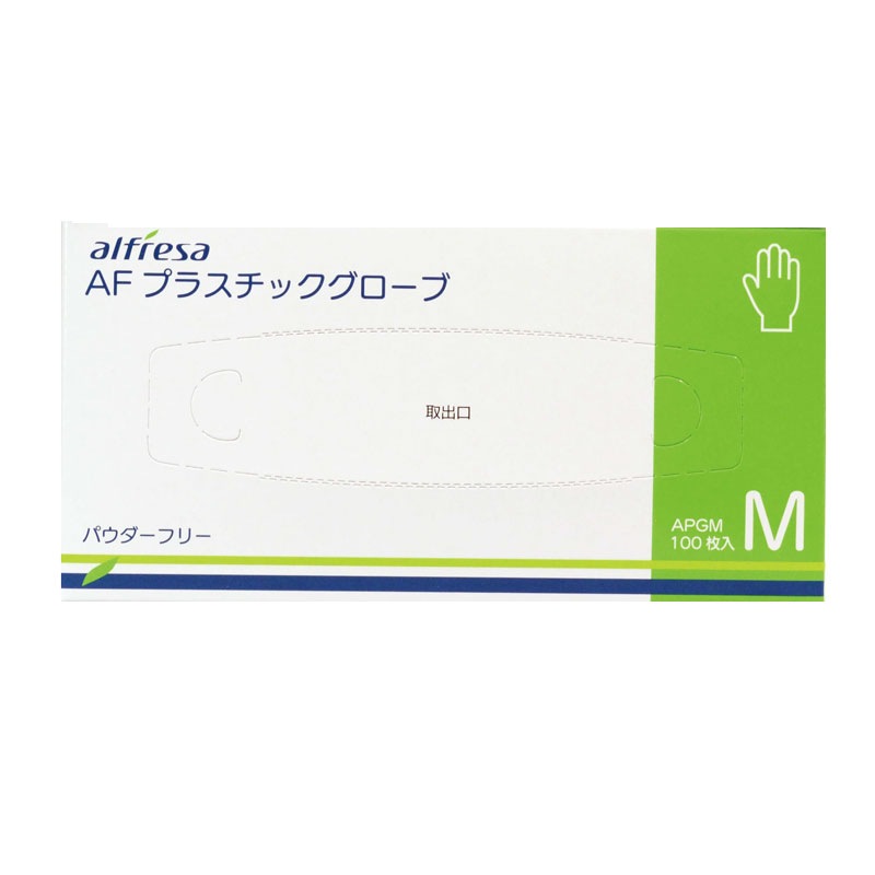 アルフレッサ AFプラスチックグローブ パウダーフリー 100枚入【各種】