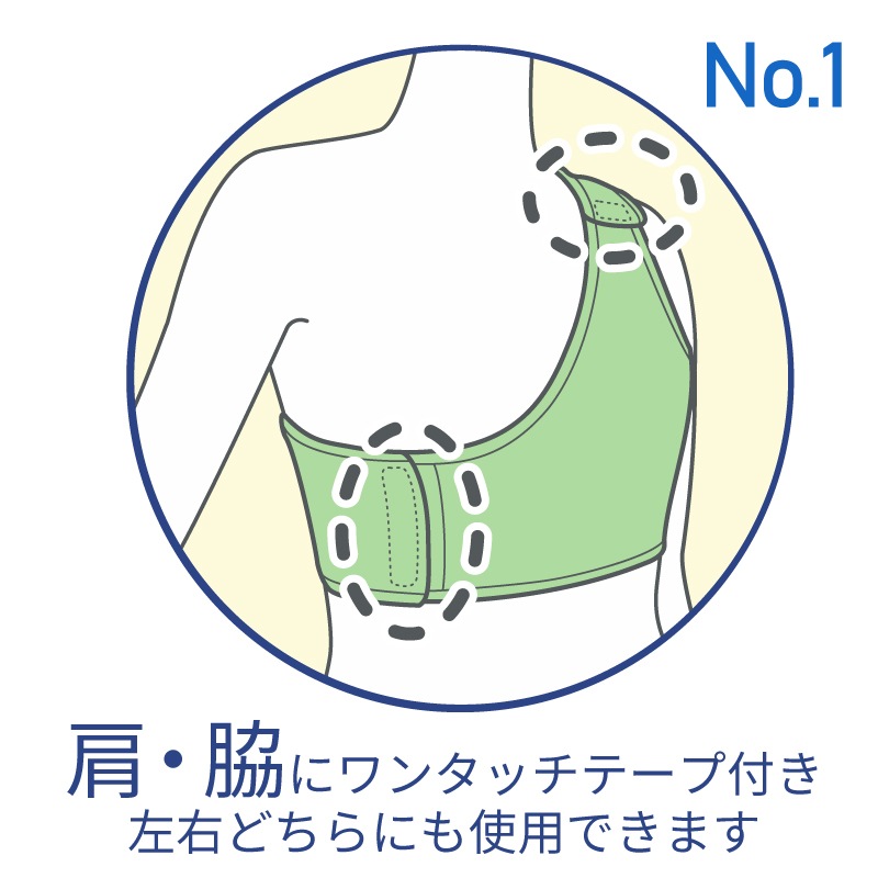 オオサキメディカル 伸縮胸帯 No.1 肩・脇ワンタッチテープ付 【各種】