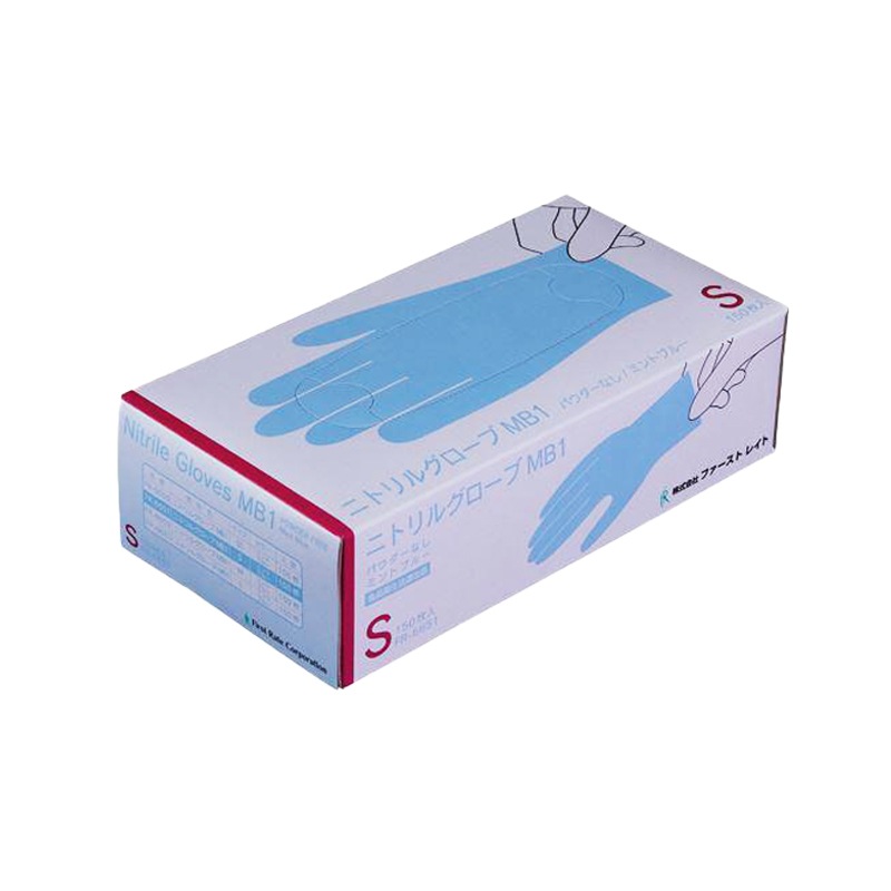 ファーストレイト ニトリルグローブMB1（ミントブルー） 150枚入【各種】