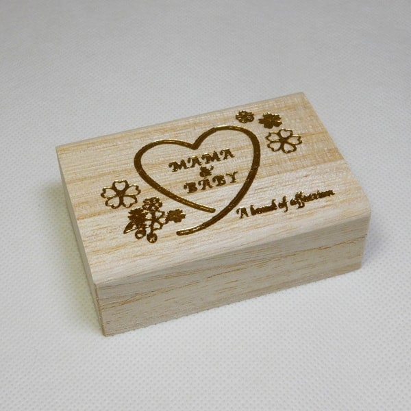 オオサキメディカル dacco 臍帯箱(桐)ハート