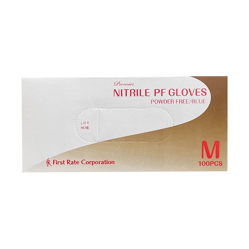 ファーストレイト プレミア・ニトリルPFグローブ ブルー 100枚入【各種】
