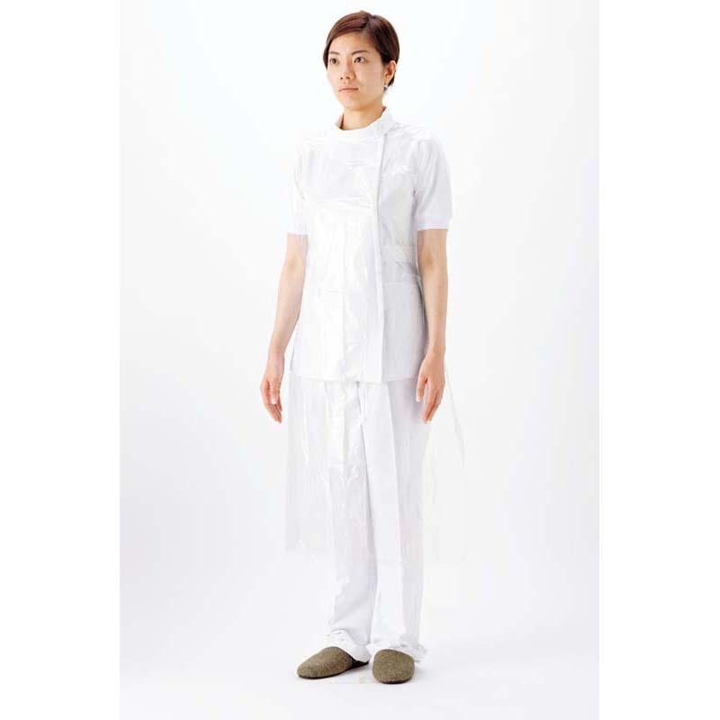 サラヤ プラスチックエプロン 袖なし 【各種】