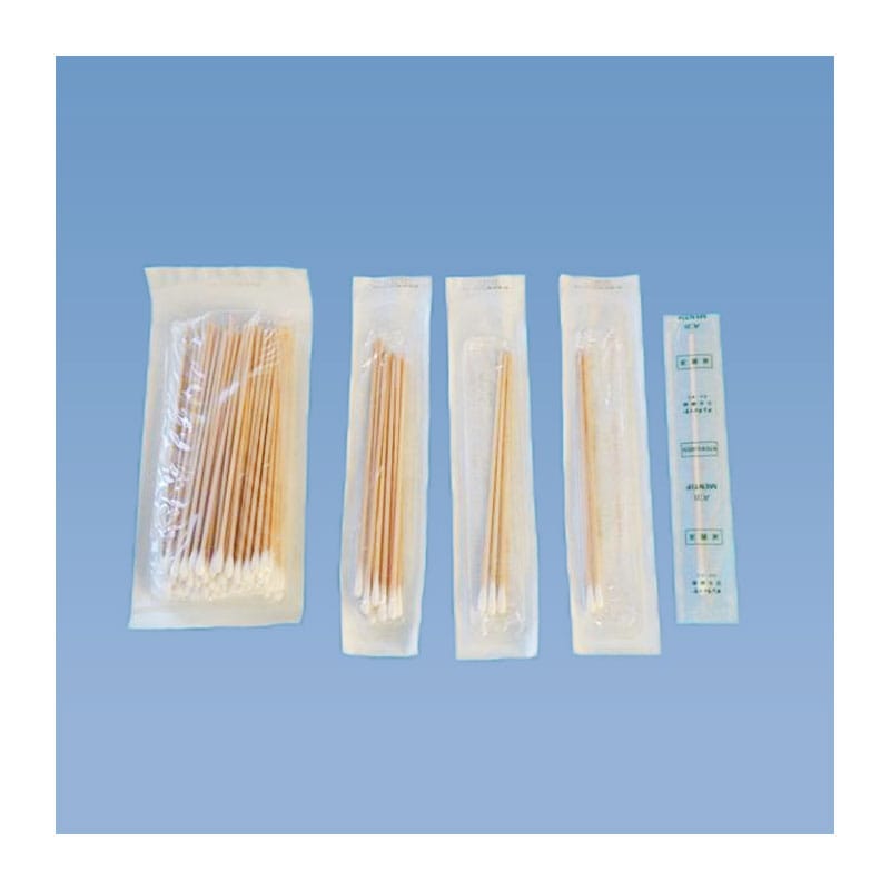 日本綿棒 病院用滅菌綿棒(木軸) 全長150mm 綿直径4.5mm 100本×15