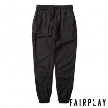 【FAIRPLAY BRAND/フェアプレイブランド】TRENT ジョガーパンツ / BLACK ブラック 黒|パンツ|Fairplay Brand
