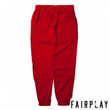 【FAIRPLAY BRAND/フェアプレイブランド】DALTON ジョガーパンツ / RED レッド 赤|パンツ|Fairplay Brand