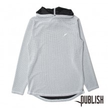 【Publish Brand/パブリッシュブランド】TINO カットソーパーカー / WHITE ホワイト 白|長袖Tシャツ|PUBLISH BRAND