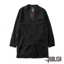 【Publish Brand/パブリッシュブランド】RAFIK トレンチコート/ BLACK ブラック 黒|アウター|PUBLISH BRAND