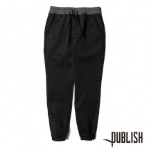 【Publish Brand/パブリッシュブランド】ZIP SPRINTER ジョガーパンツ / BLACK ブラック 黒|パンツ|PUBLISH BRAND