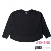 【Publish Brand/パブリッシュブランド】ABBY カットソー / BLACK ブラック 黒|長袖Tシャツ|PUBLISH BRAND