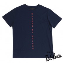 【RAISED BY WOLVES/レイズドバイウルブス】STACKED T-SHIRT Tシャツ / NAVY ネイビー 紺 BLUE|Tシャツ|Raised by Wolves