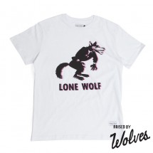 【RAISED BY WOLVES/レイズドバイウルブス】LONE WOLF T-SHIRT Tシャツ / WHITE ホワイト 白|Tシャツ|Raised by Wolves