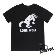 【RAISED BY WOLVES/レイズドバイウルブス】LONE WOLF T-SHIRT Tシャツ / BLACK ブラック 黒|Tシャツ|Raised by Wolves