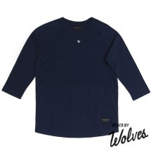 【RAISED BY WOLVES/レイズドバイウルブス】RAINES WARM UP SHIRT カットソー/ NAVY BLUE ネイビーブルー 青|長袖Tシャツ|Raised by Wolves