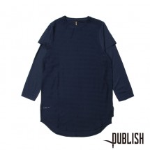 【PUBLISH BRAND/パブリッシュブランド】MELAS カットソー / NAVY ネイビー 紺|長袖Tシャツ|PUBLISH BRAND