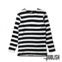 【PUBLISH BRAND/パブリッシュブランド】ABBOTT 長袖カットソー / BLACK ブラック 黒|長袖Tシャツ|PUBLISH BRAND