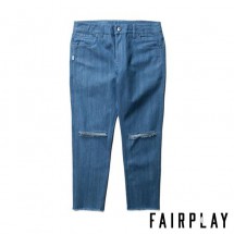 【FAIRPLAY BRAND/フェアプレイブランド】FILMORE アンクルパンツ / MED INDIGO インディゴブルー 青|パンツ|Fairplay Brand