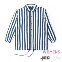 【PUBLISH BRAND/パブリッシュブランド】KEYLOR コーチジャケット / NAVY ネイビー 紺 STRIPE|アウター|PUBLISH BRAND