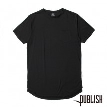 【PUBLISH BRAND/パブリッシュブランド】INDEX S/S POCKET TEE カットソーTシャツ / BLACK ブラック 黒|Tシャツ|PUBLISH BRAND