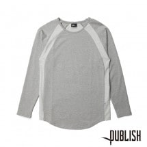 【PUBLISH BRAND/パブリッシュブランド】DYLAN カットソー / HEATHER ヘザーグレー|長袖Tシャツ|PUBLISH BRAND