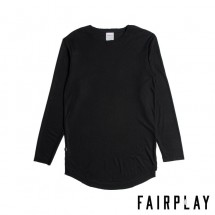 【FAIRPLAY BRAND/フェアプレイブランド】MARCELLO カットソー / BLACK ブラック 黒|長袖Tシャツ|Fairplay Brand