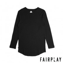 【FAIRPLAY BRAND/フェアプレイブランド】NICHOLSON 長袖カットソー / BLACK ブラック 黒|長袖Tシャツ|Fairplay Brand