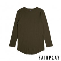 【FAIRPLAY BRAND/フェアプレイブランド】NICHOLSON 長袖カットソー / OLIVE オリーブ|長袖Tシャツ|Fairplay Brand