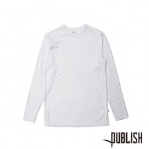 【PUBLISH BRAND/パブリッシュブランド】INDEX L/S TEE ロングTシャツ / WHITE|長袖Tシャツ|PUBLISH BRAND