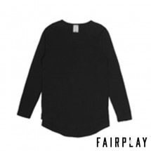 【FAIRPLAY BRAND/フェアプレイブランド】06ロングTシャツ / BLACK ブラック 黒|長袖Tシャツ|Fairplay Brand