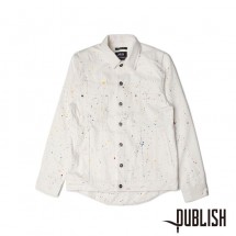 【PUBLISH BRAND/パブリッシュブランド】KOBY デニムジャケット / WHITE ホワイト 白|アウター|PUBLISH BRAND