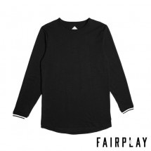 【FAIRPLAY BRAND/フェアプレイブランド】ZED 長袖クルーネックカットソー / BLACK ブラック 黒|長袖Tシャツ|Fairplay Brand