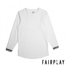 【FAIRPLAY BRAND/フェアプレイブランド】ZED 長袖クルーネックカットソー / WHITE ホワイト 白|長袖Tシャツ|Fairplay Brand