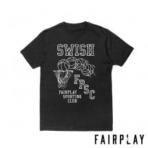 【FAIRPLAY BRAND/フェアプレイブランド】SWISH Tシャツ / BLACK ブラック 黒|Tシャツ|Fairplay Brand