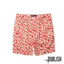 【PUBLISH BRAND/パブリッシュブランド】JAMED ショートパンツ / RED レッド 赤|ショートパンツ|PUBLISH BRAND