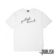 【PUBLISH BRAND/パブリッシュブランド】PUBLISH SCRIPT Tシャツ / WHITE ホワイト 白|Tシャツ|PUBLISH BRAND