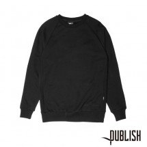 【PUBLISH BRAND/パブリッシュブランド】ALFORD クルースウェット / BLACK ブラック 黒|スウェット|PUBLISH BRAND