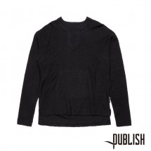 【PUBLISH BRAND/パブリッシュブランド】KEYON カットソー / BLACK ブラック 黒|長袖Tシャツ|PUBLISH BRAND