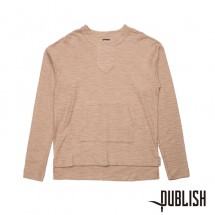 【PUBLISH BRAND/パブリッシュブランド】KEYON カットソー / TAN タン ベージュ|長袖Tシャツ|PUBLISH BRAND