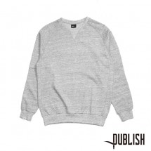 【PUBLISH BRAND/パブリッシュブランド】TERRY CREWNECK クルースウェット / HEATHER ヘザーグレー|スウェット|PUBLISH BRAND