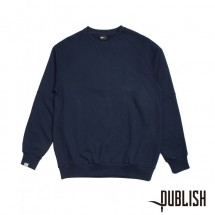 【PUBLISH BRAND/パブリッシュブランド】TERRY CREWNECK クルースウェット / NAVY ネイビー 紺|スウェット|PUBLISH BRAND