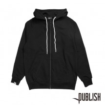 【PUBLISH BRAND/パブリッシュブランド】TERRY ZIP パーカー / BLACK ブラック 黒|スウェット|PUBLISH BRAND
