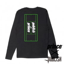 【PUBLISH BRAND/パブリッシュブランド×PRINCE/プリンス】BALL  COURT L/S ロングTシャツ / BLACK ブラック 黒|長袖Tシャツ|PUBLISH BRAND