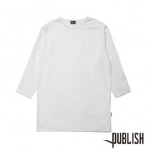 【PUBLISH BRAND/パブリッシュブランド】GORDON 七分袖カットソー / WHITE ホワイト 白|長袖Tシャツ|PUBLISH BRAND