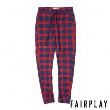 【FAIRPLAY BRAND/フェアプレイブランド】BODHI タータンチェックパンツ / RED レッド 赤|パンツ|Fairplay Brand