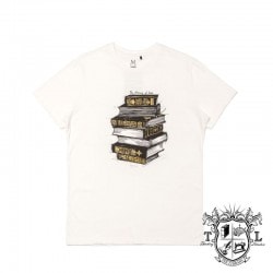 TEE LIBRARY/ティーライブラリー】JAZZ BIBLE Tシャツ / WHITE  