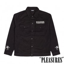【PLEASURES/プレジャーズ】WEB DENIM JACKET デニムジャケット /  BLACK ブラック 黒|アウター|PLEASURES