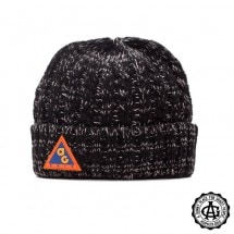 【ACAPULCO GOLD/アカプルコ ゴールド】AG ALL CONDITIONS CABLE HAT ニット帽 / MIX BLACK ブラック 黒|帽子|ACAPULCO GOLD